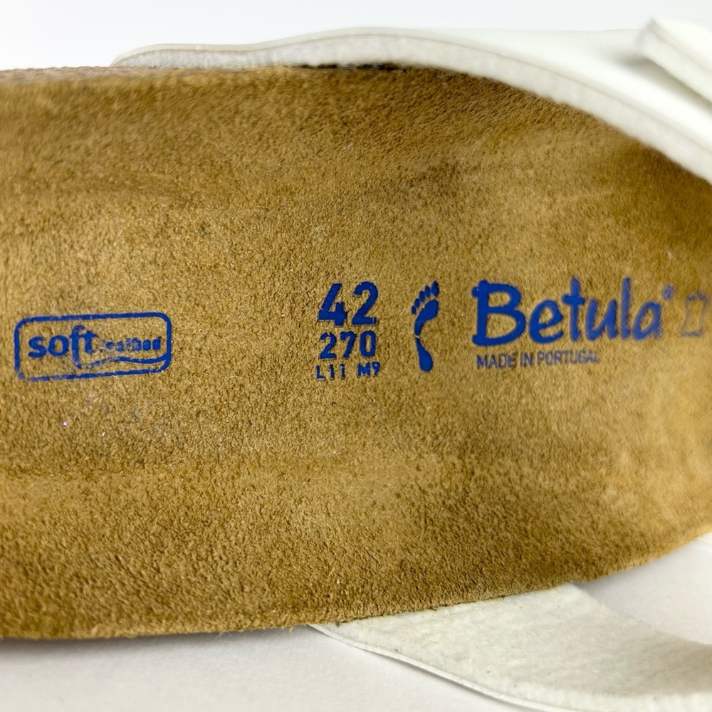 Birkenstock Betula Mayari White Birko-Flor Sandals EU 42 US L 11 - Picture 14 of 16
